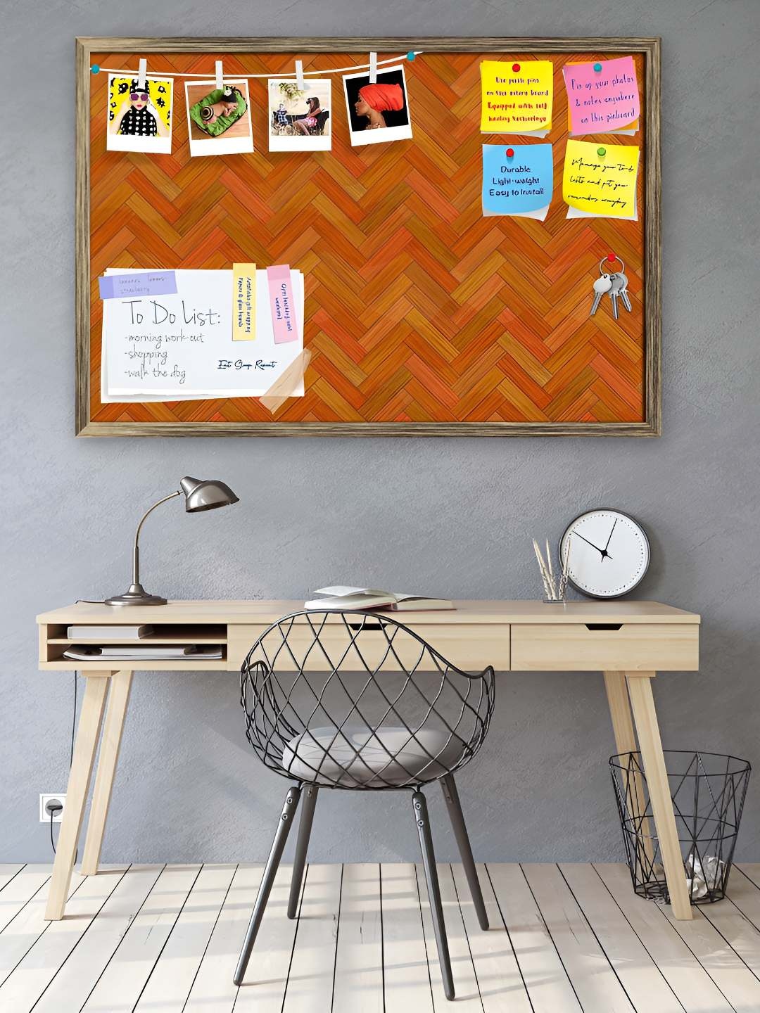 

ArtzFolio Wooden Notice Pin Board, Multi