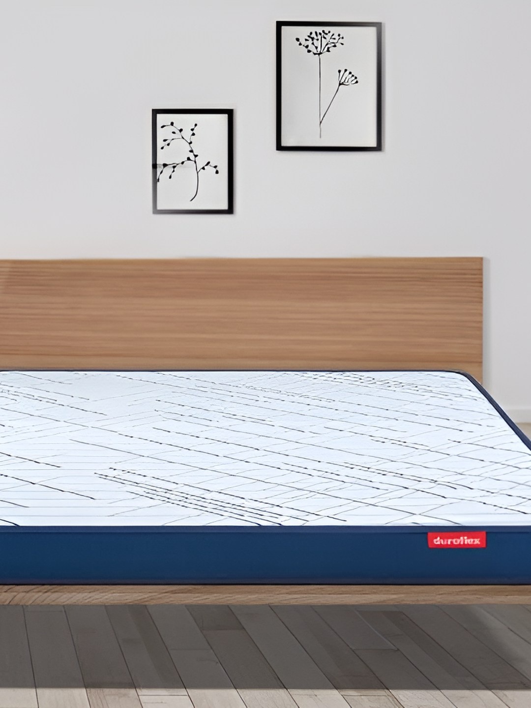 

Duroflex White & Blue New Edge Essential Flat Mattress