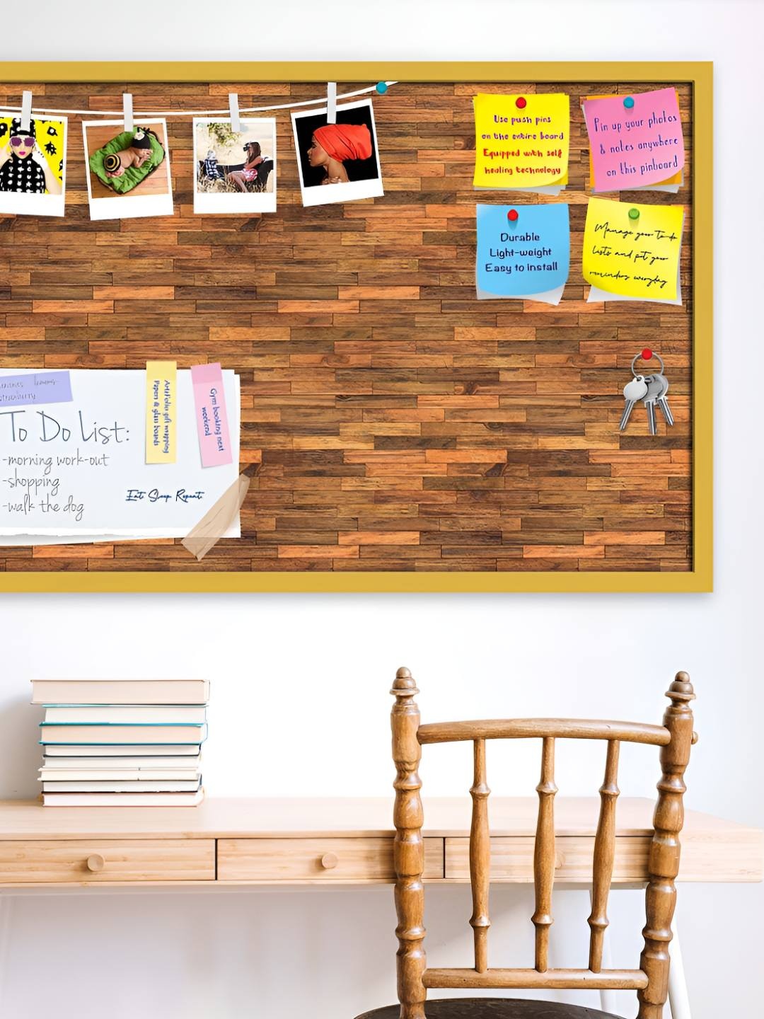 

ArtzFolio Wooden Notice Pin Board, Multi