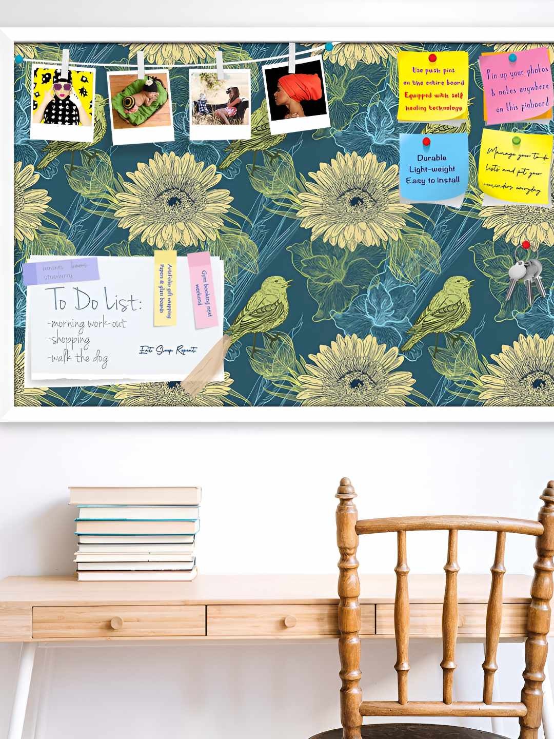 

ArtzFolio Wooden Notice Pin Board, Multi
