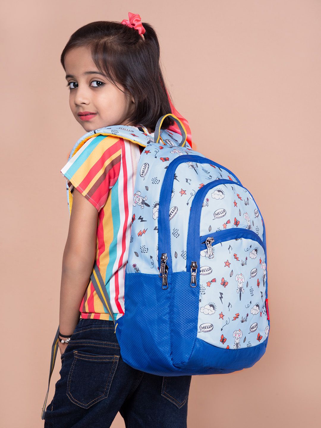 

COSMUS Kids Graphic Printed Backpack, Blue