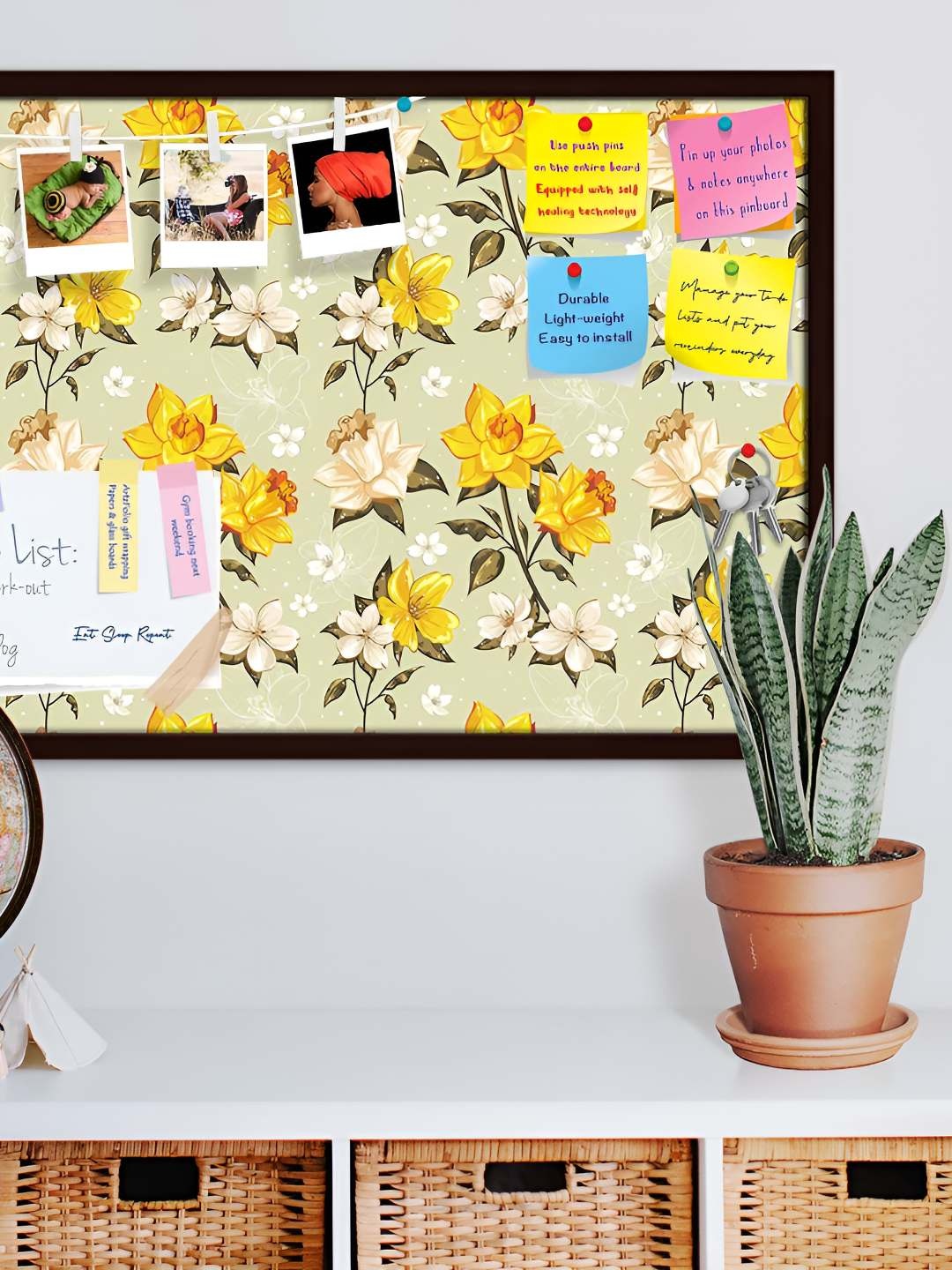 

ArtzFolio Wooden Notice Pin Board, Multi