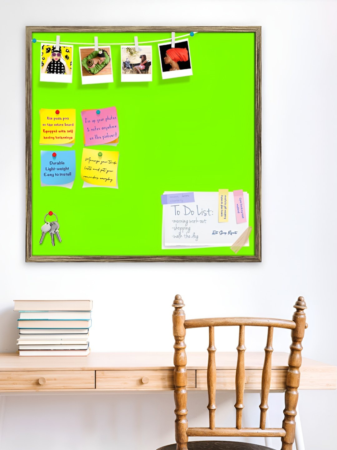 

ArtzFolio Wooden Notice Pin Board, Green