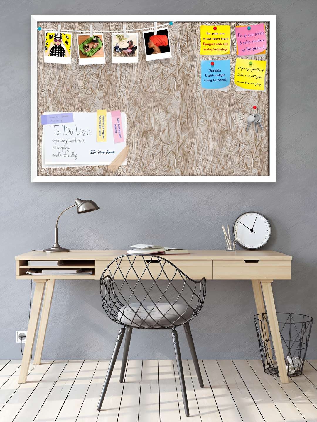 

ArtzFolio Wooden Notice Pin Board, Multi