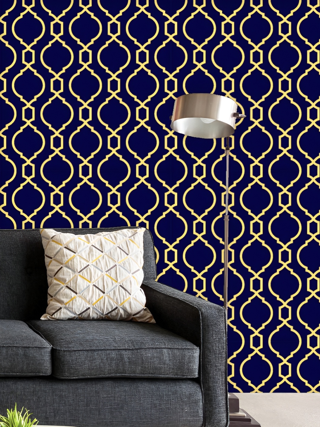 

ArtzFolio Printed UV-Resistant Anti-Bacterial Abstract Arabian Pattern Peel & Stick Wallpaper, Multi