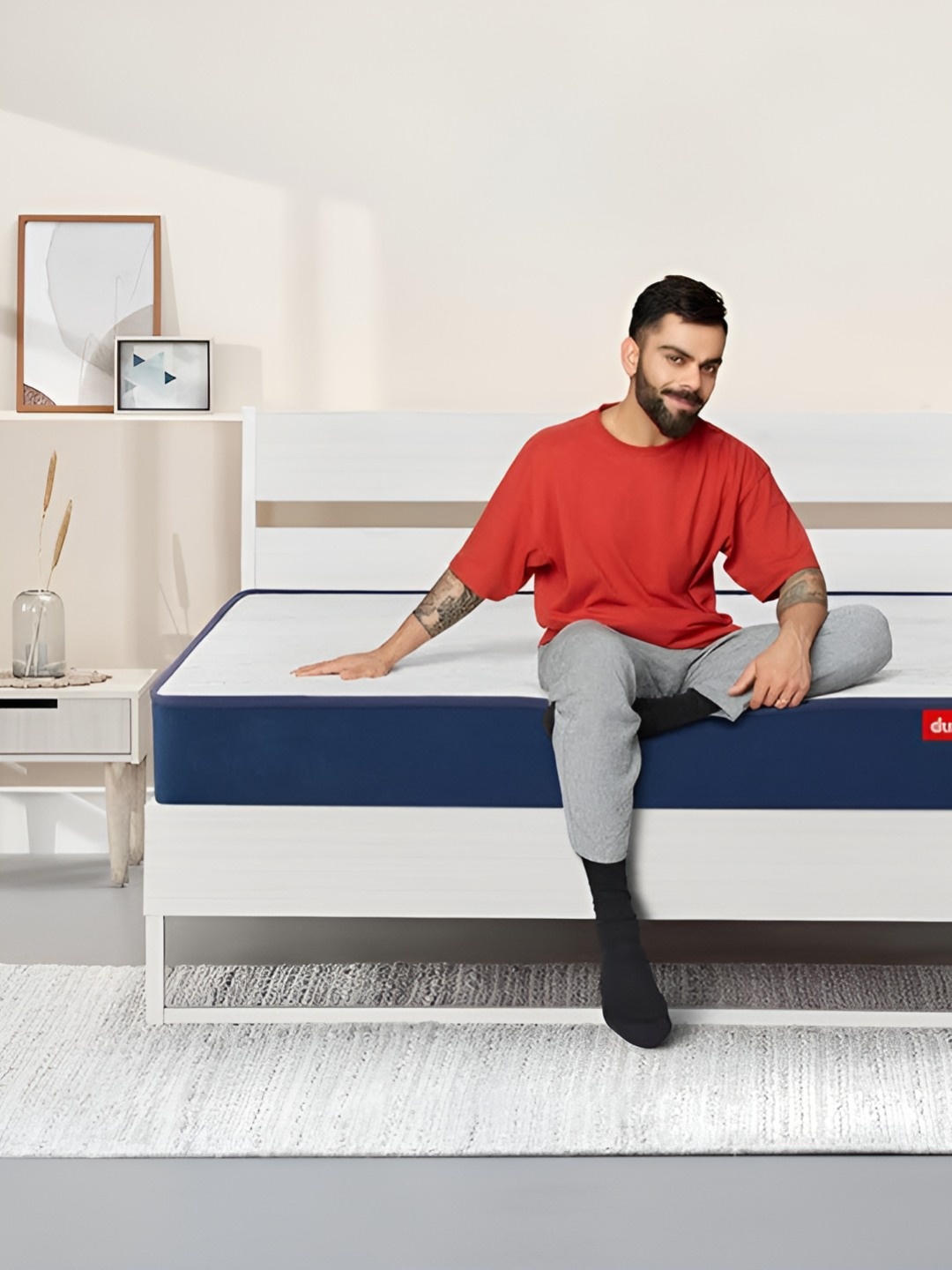 

Duroflex Grey & Blue LiveIn Duropedic Roll Pack Mattress