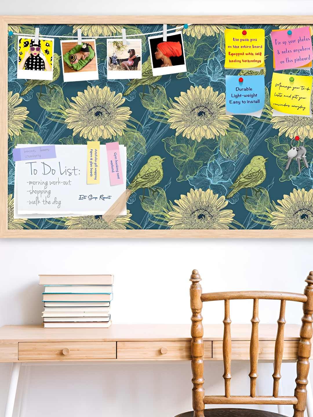 

ArtzFolio Wooden Notice Pin Board, Multi