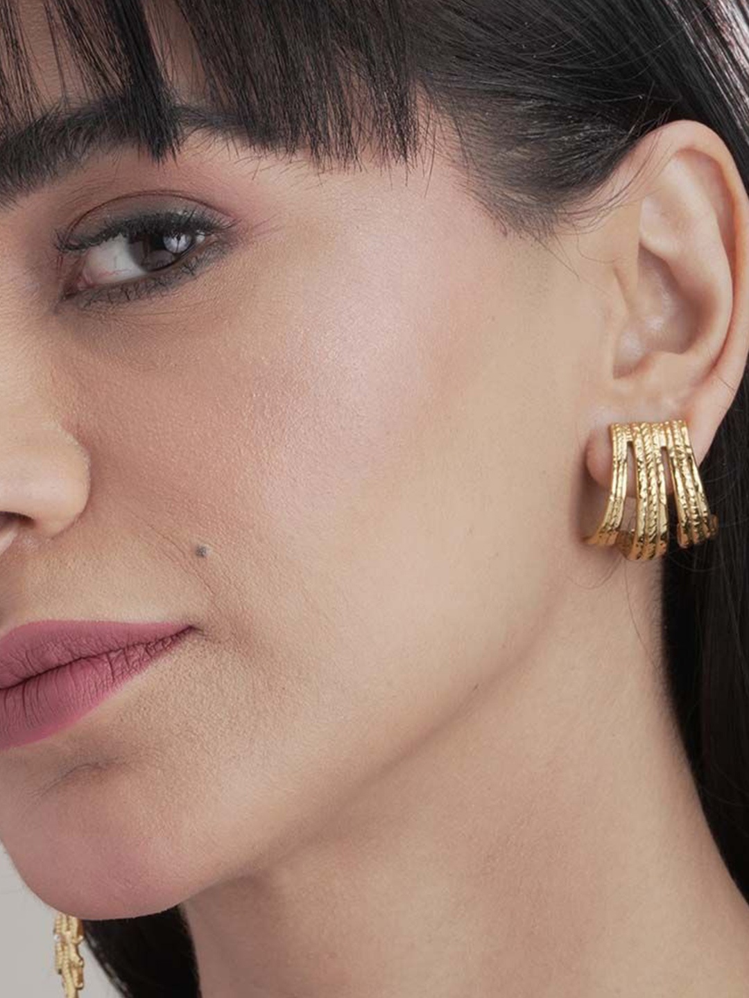 

PALMONAS Gold-Plated Stainless Steel Waterproof and Anti-Tarnish Contemporary Studs