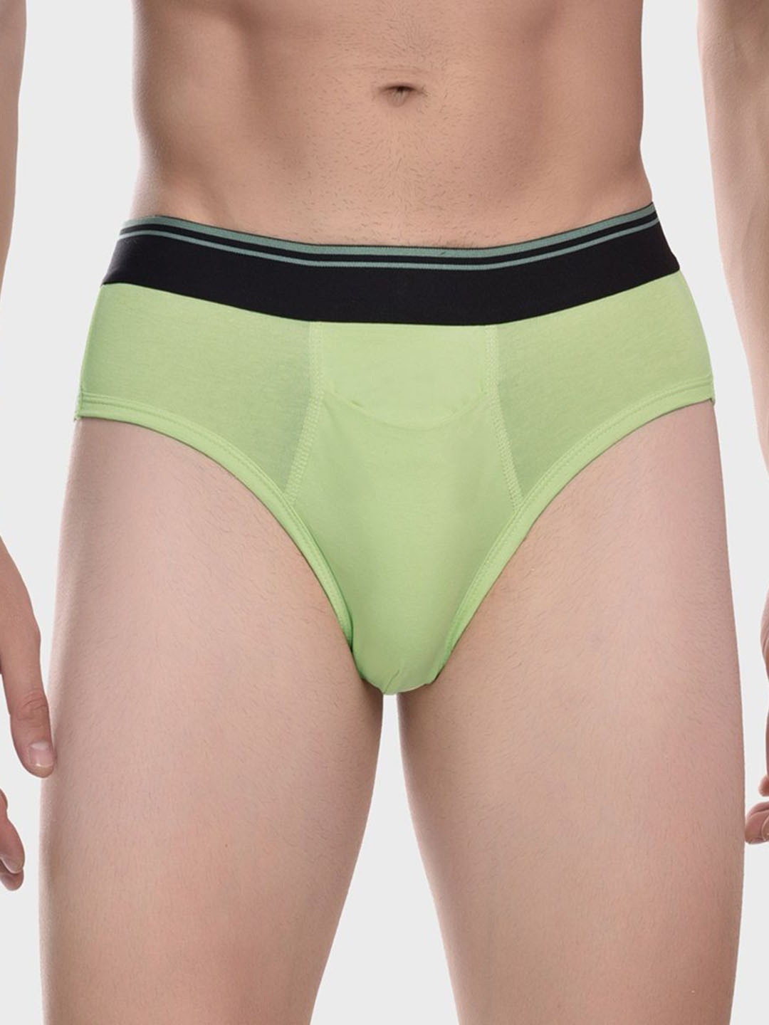 

Bruchi CLUB Men Cotton Low Rise Basic Briefs- ML-BRF817-NOEN, Lime green