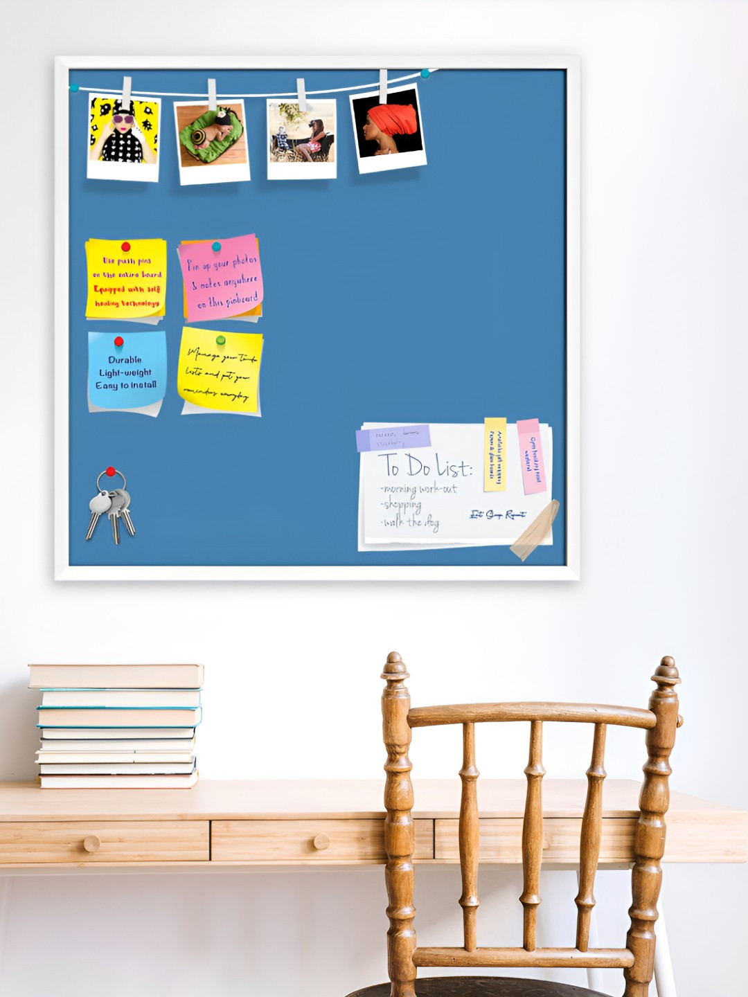 

ArtzFolio Wooden Notice Pin Board, Blue