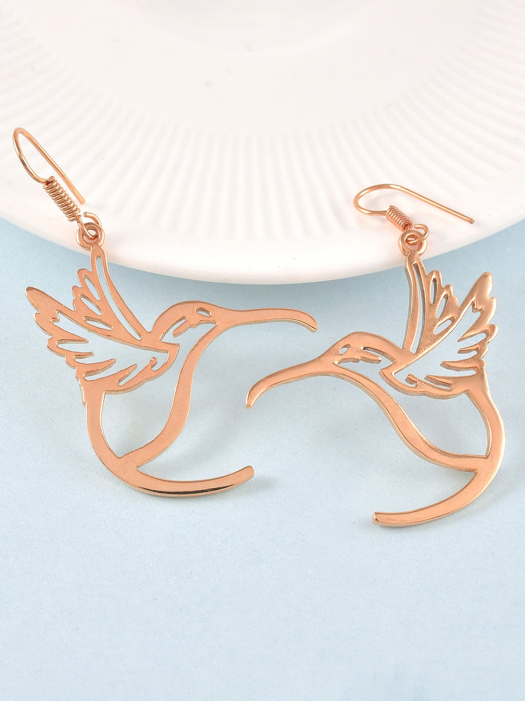 

MEMOIR Copper-Plated Contemporary Drop Earrings
