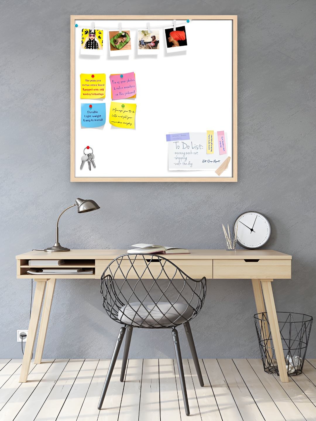 

ArtzFolio Wooden Notice Pin Board, White