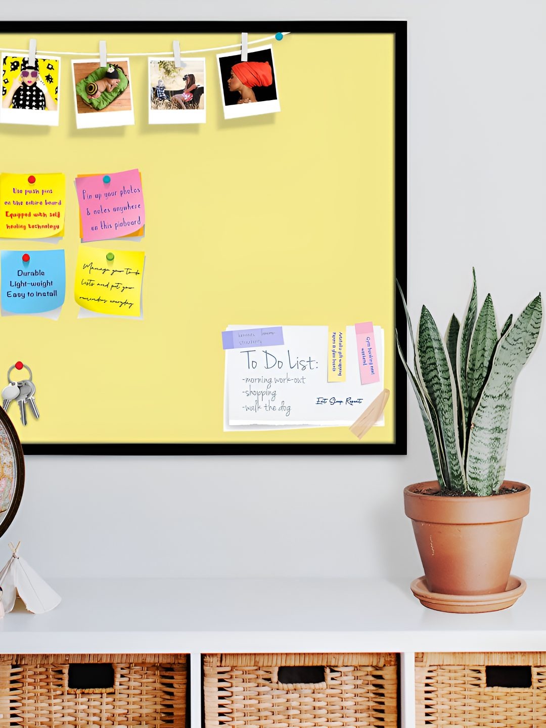

ArtzFolio Wooden Notice Pin Board, Yellow