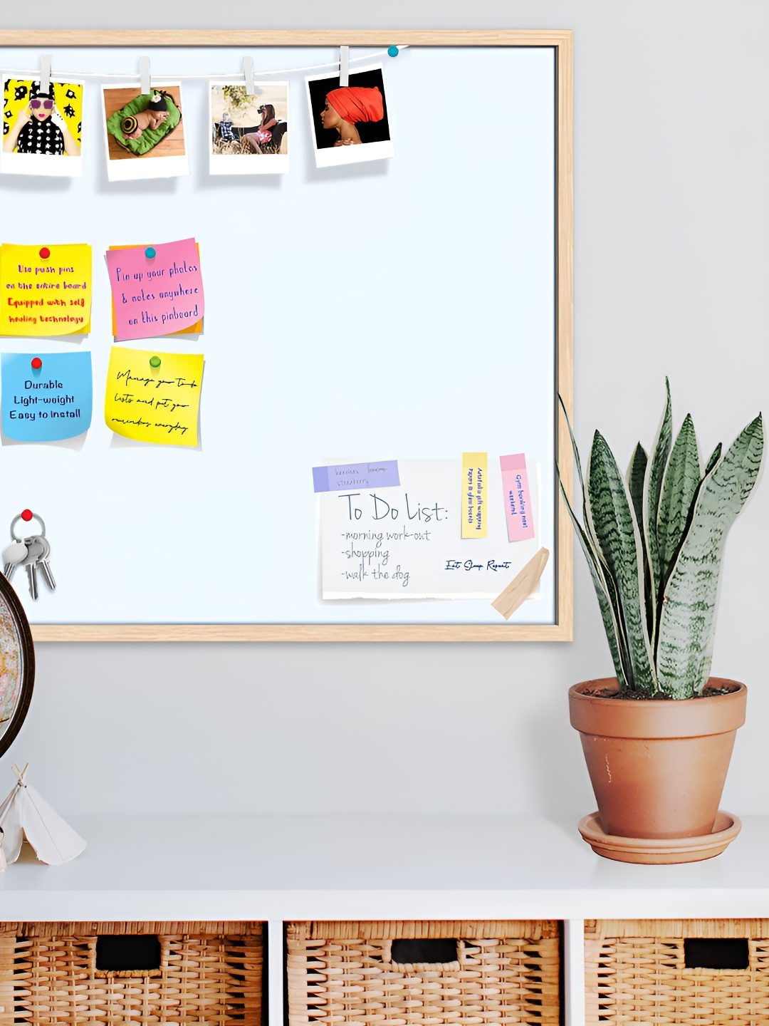 

ArtzFolio Wooden Notice Pin Board, White