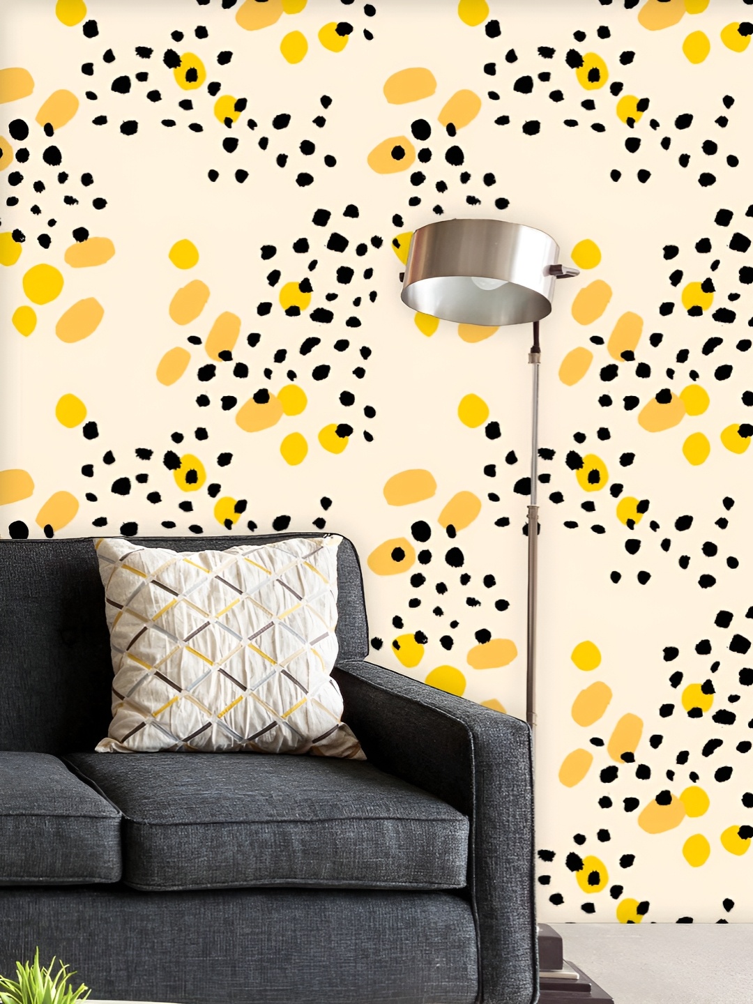 

ArtzFolio Printed UV-Resistant Anti-Bacterial Abstract Modern Dots Peel & Stick Wallpaper, Multi