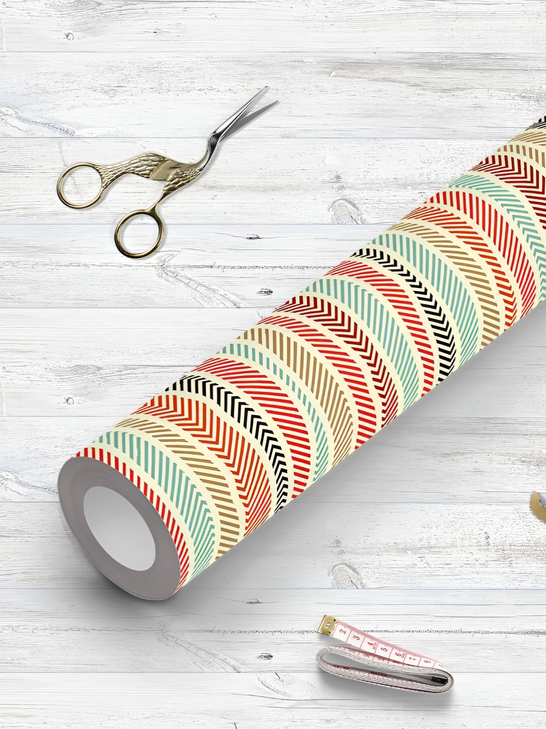 

ArtzFolio Green & Red Printed UV Resistant Wallpaper