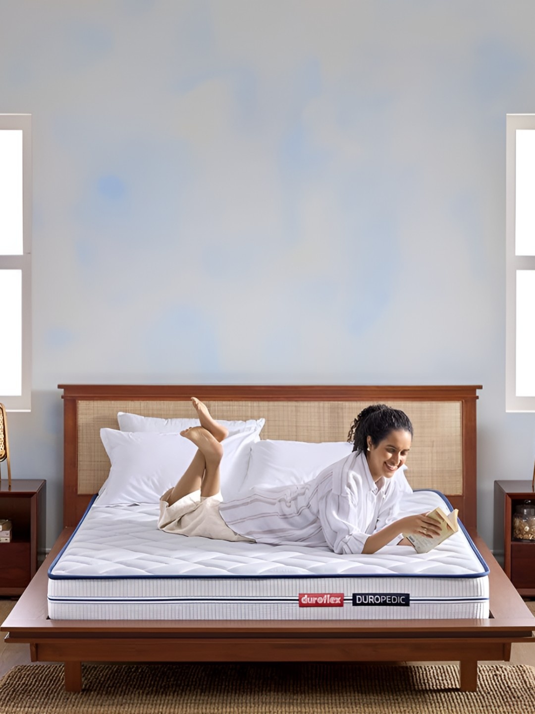 

Duroflex Spine Rest Orthopaedic 5" Double Medium Firm Memory Foam Mattress (72x48 Inch), White