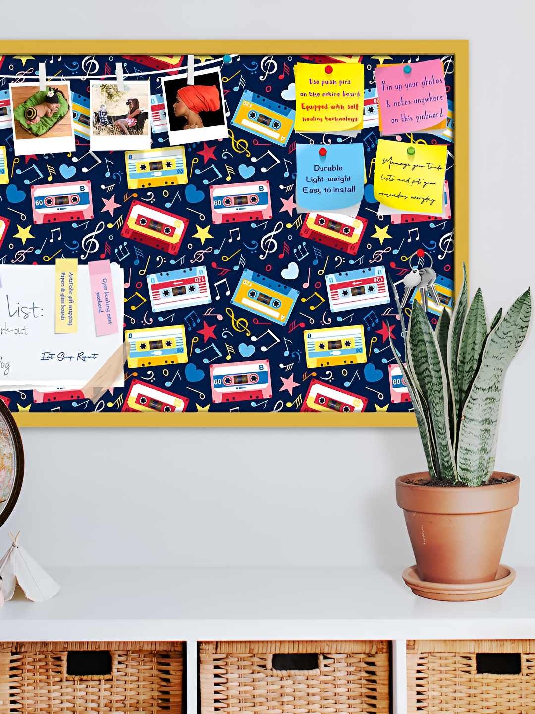 

ArtzFolio Wooden Notice Pin Board, Multi