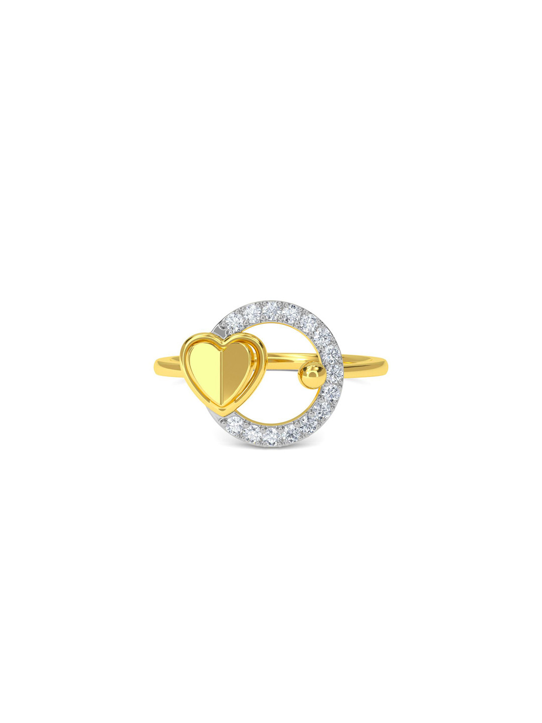 

KISNA DIAMOND AND GOLD JEWELLERY Women 18KT Finger Ring Diamond 2.09gm