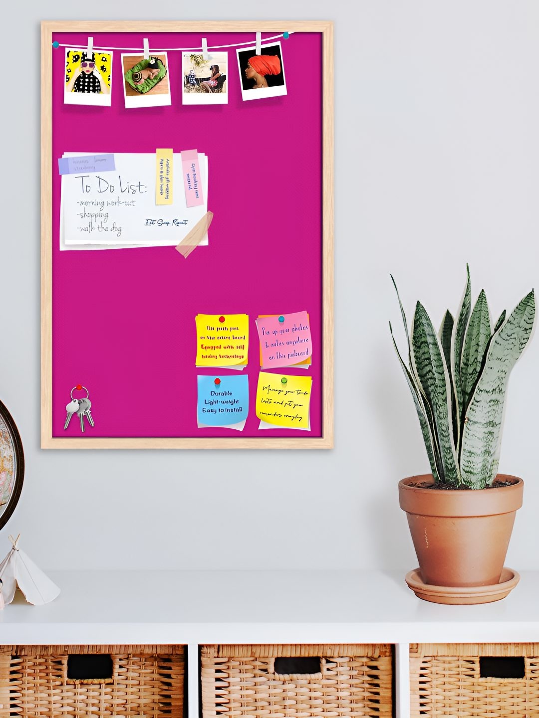 

ArtzFolio Wooden Notice Board, Pink
