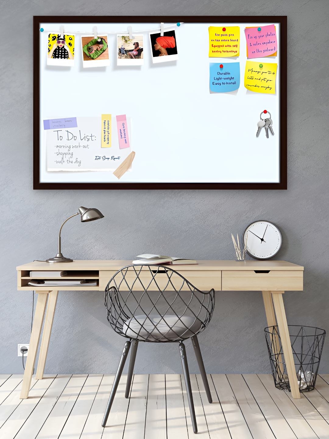 

ArtzFolio Wooden Notice Pin Board, White
