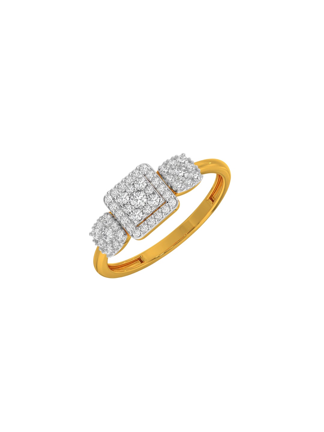 

KISNA DIAMOND AND GOLD JEWELLERY Women 14KT Finger Ring Diamond