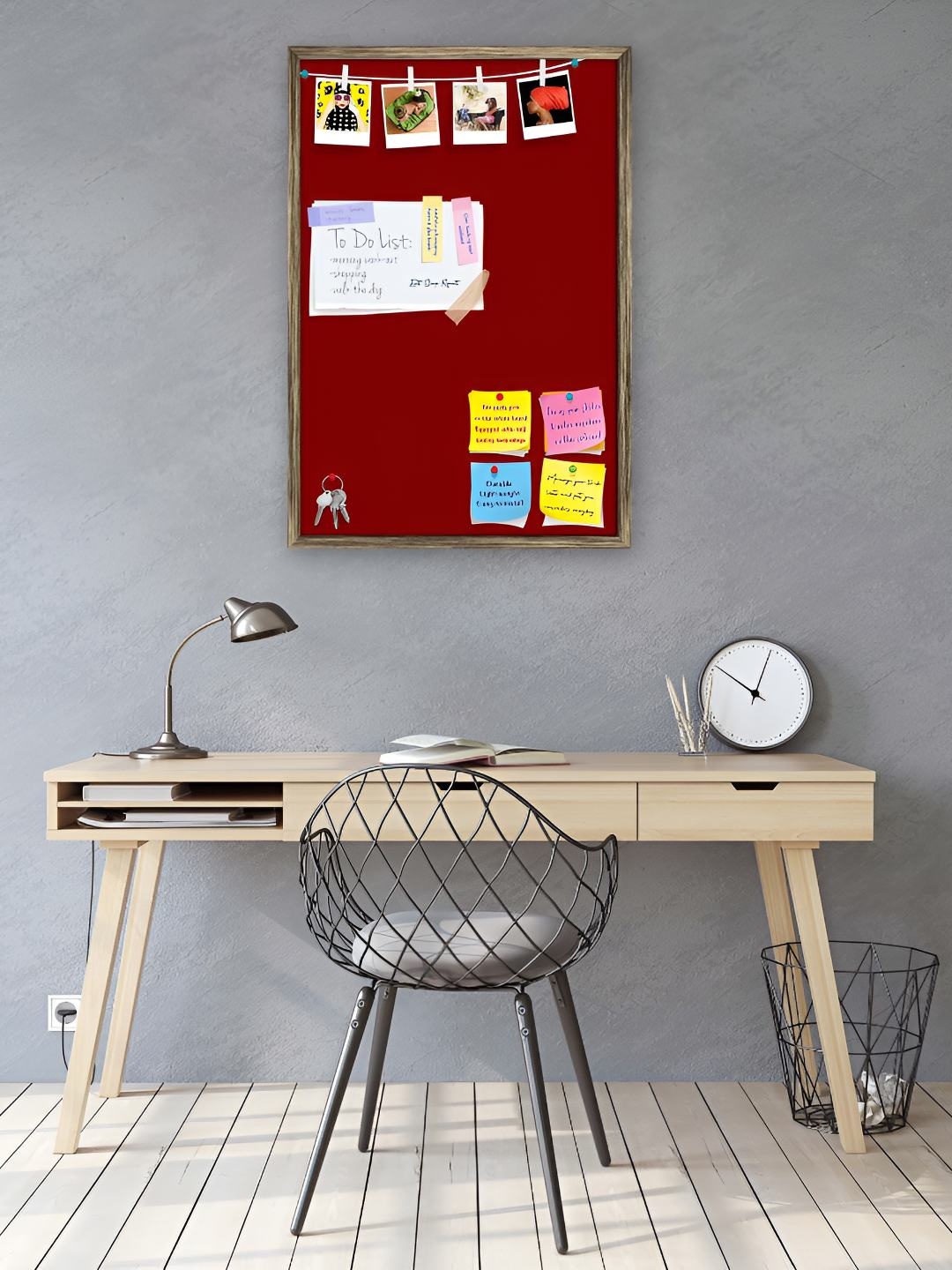 

ArtzFolio Wooden Notice Board, Brown
