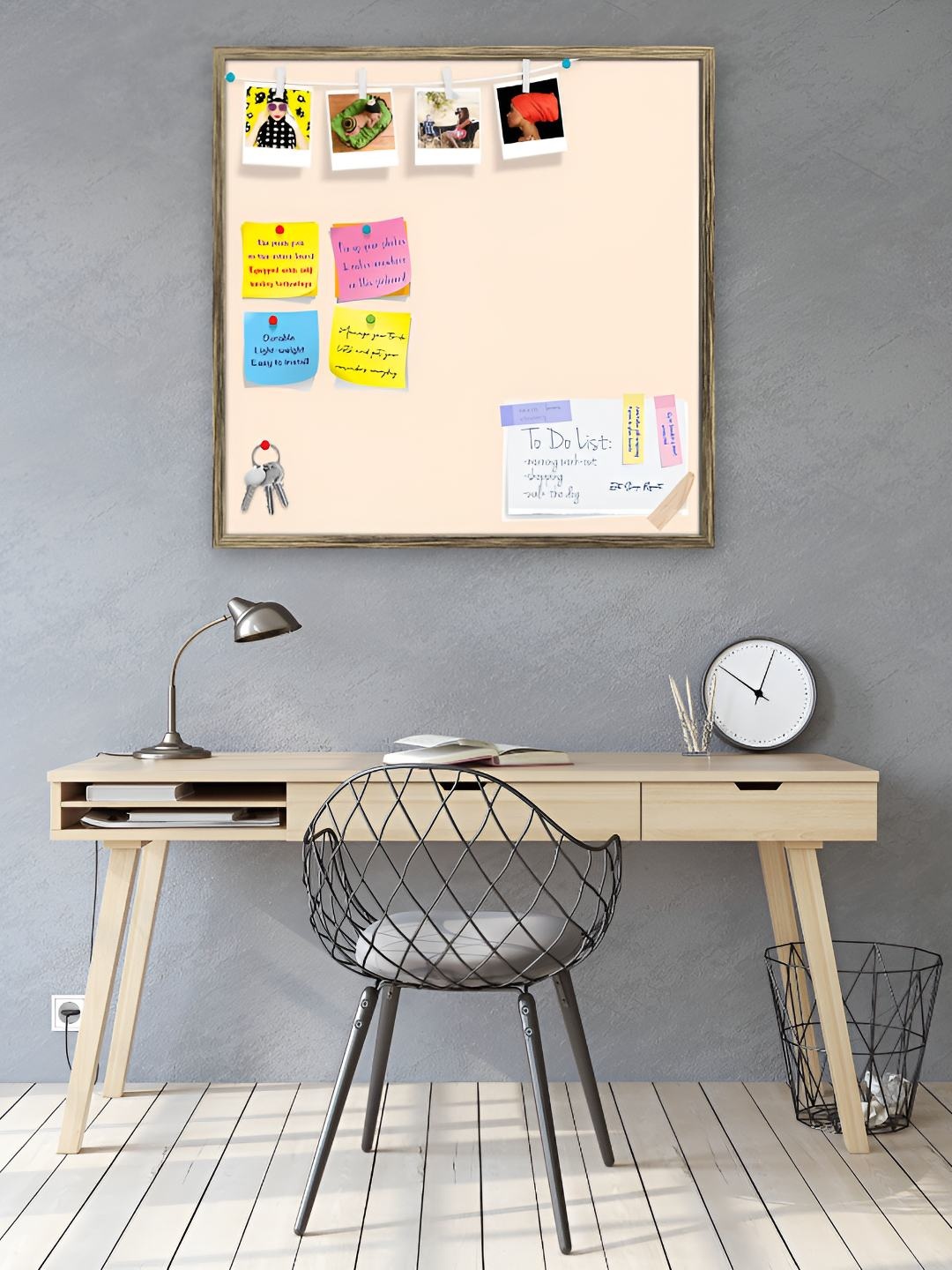 

ArtzFolio Wooden Notice Pin Board, White