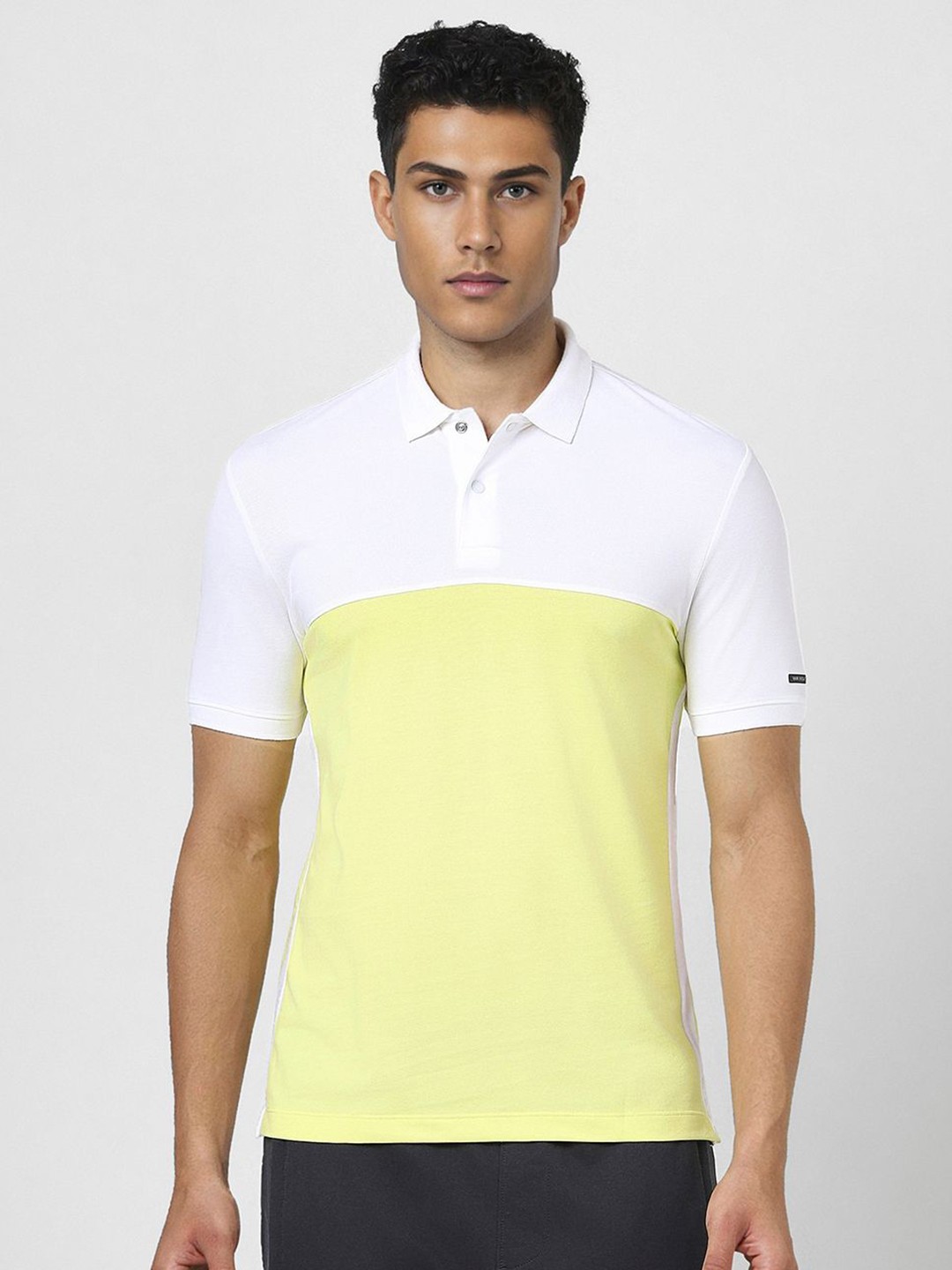 

Van Heusen Flex Men Printed Polo Collar T-shirt, White