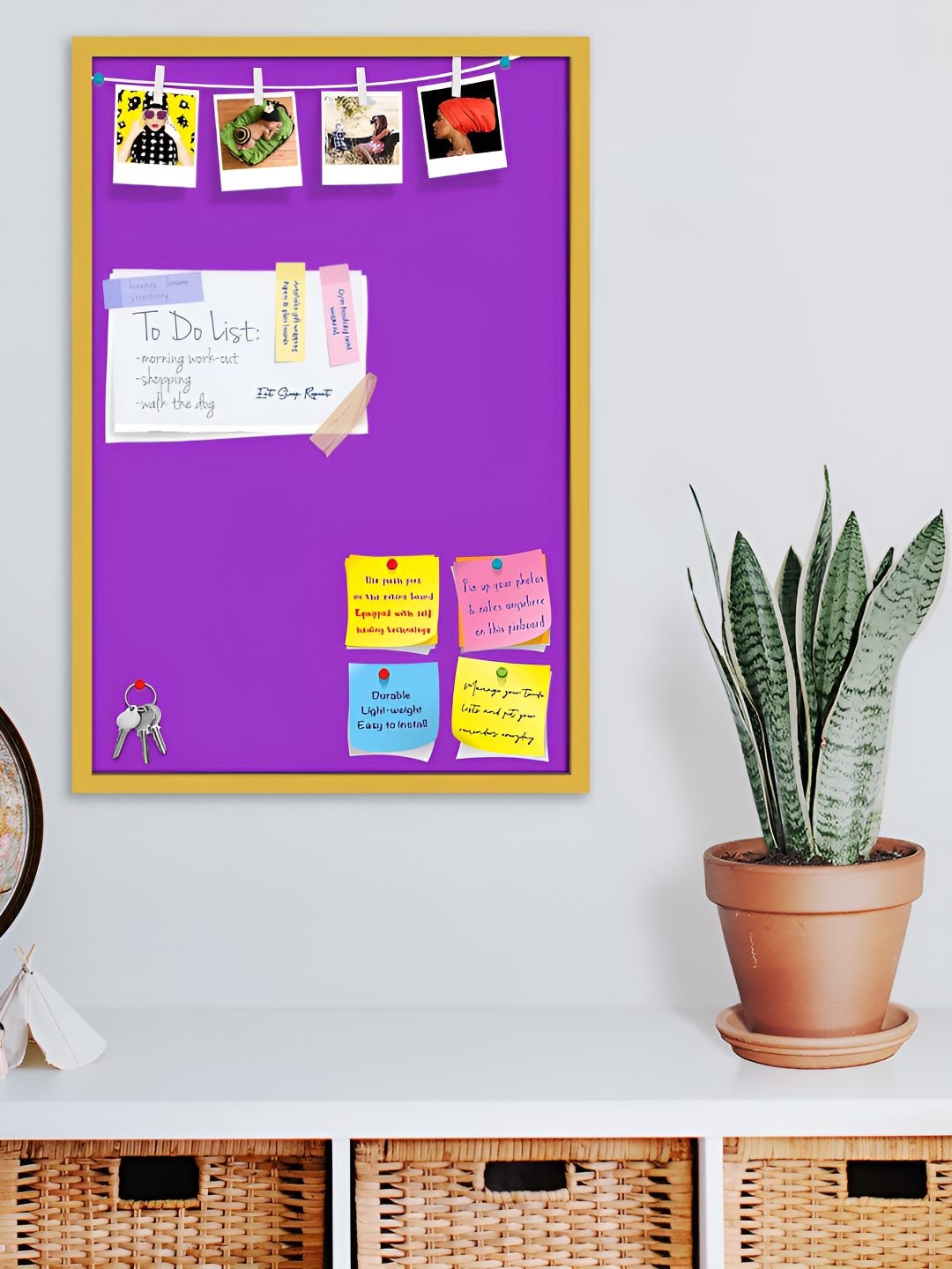 

ArtzFolio Wooden Notice Board, Purple