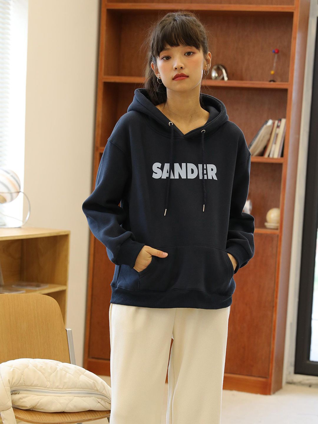 

JC Mode Women Long Sleeves Hood Regular Sweatshirt, Blue