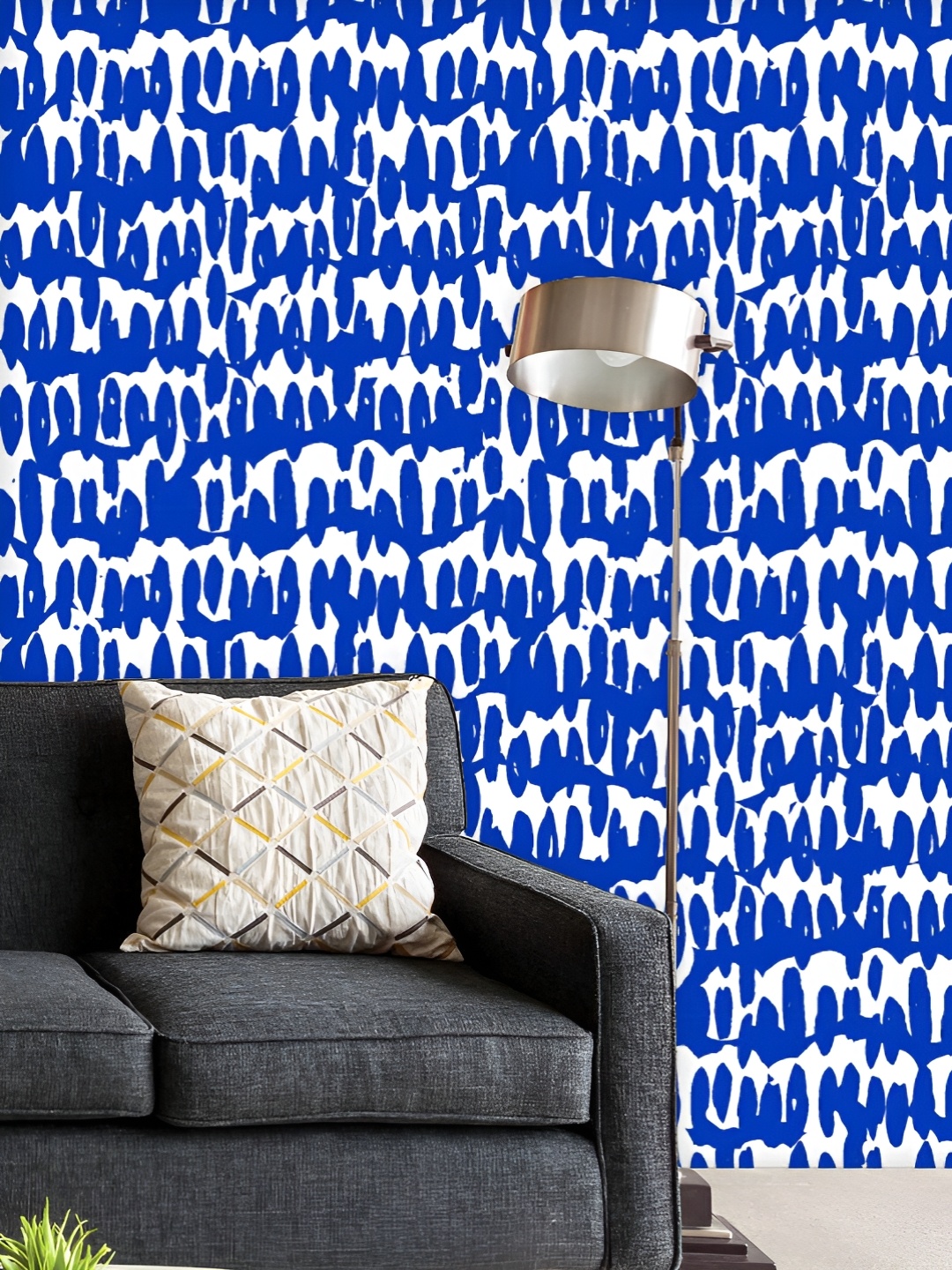 

ArtzFolio Printed UV-Resistant Anti-Bacterial Japanese Shibori Pattern Peel & Stick Wallpaper, Multi