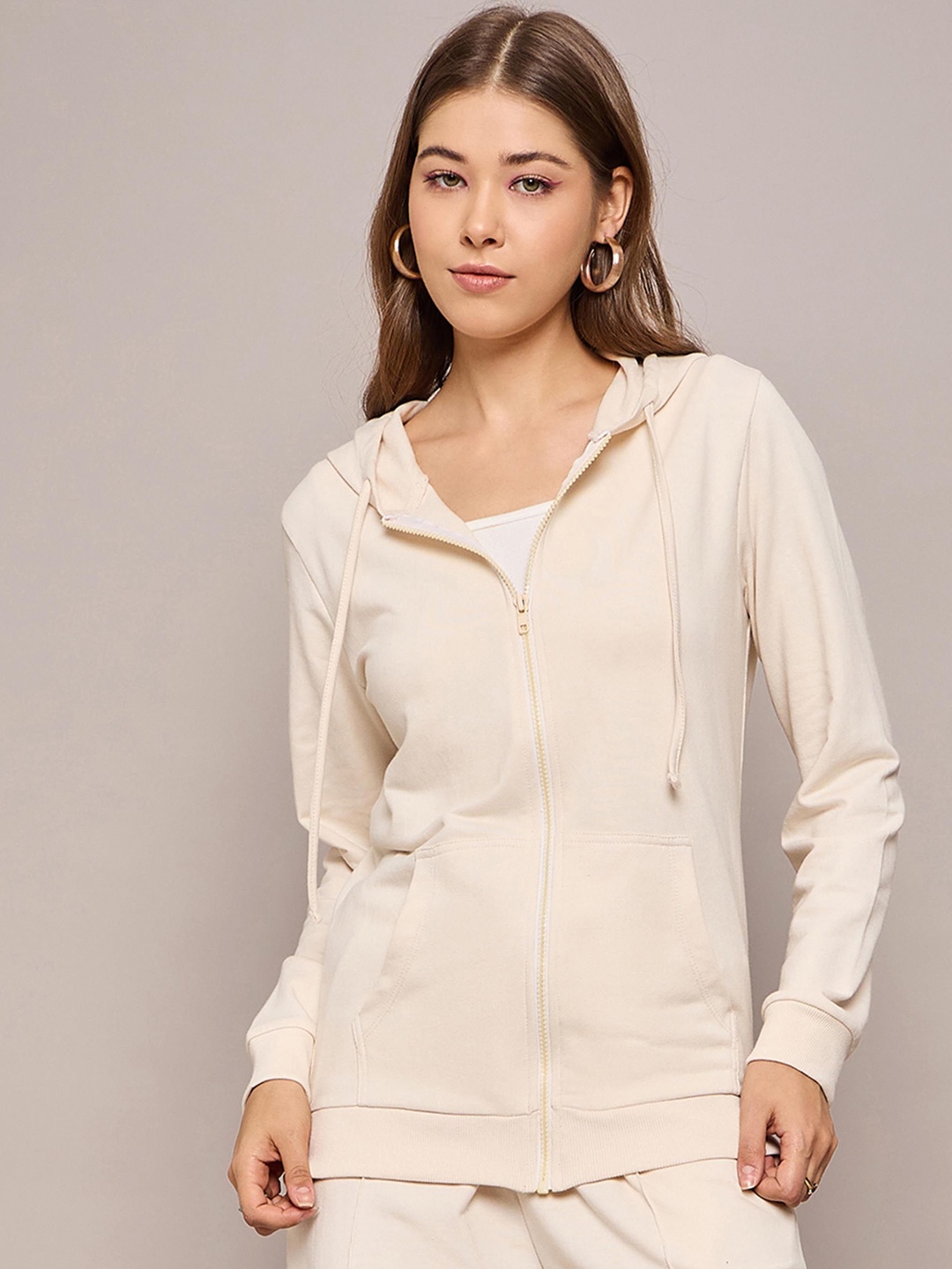 

SASSAFRAS BASICS Women Sporty Jacket, Off white