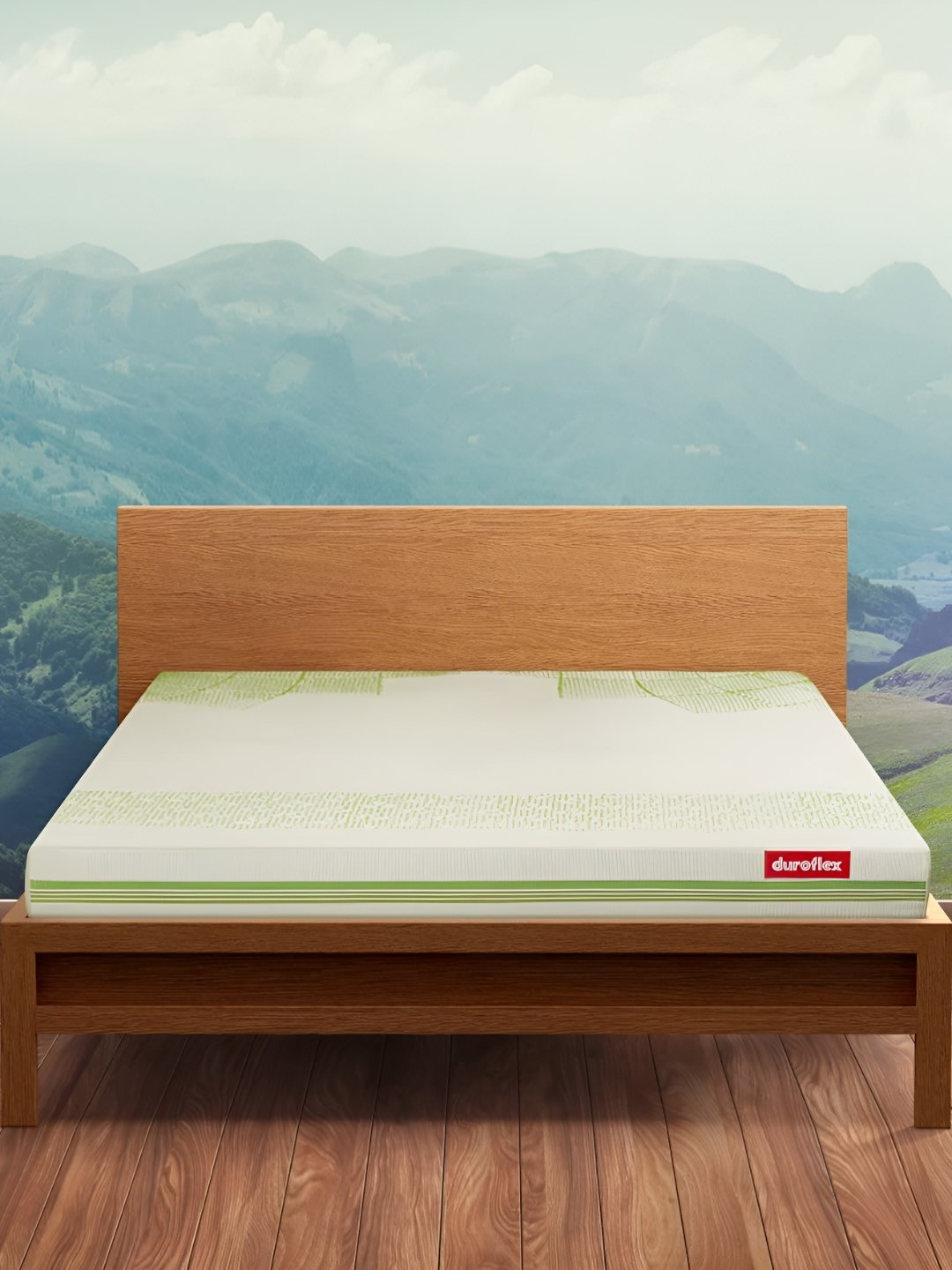 

Duroflex Tatva - Organic Cotton Fabric 6 Inch Queen Size Latex Mattress, Green