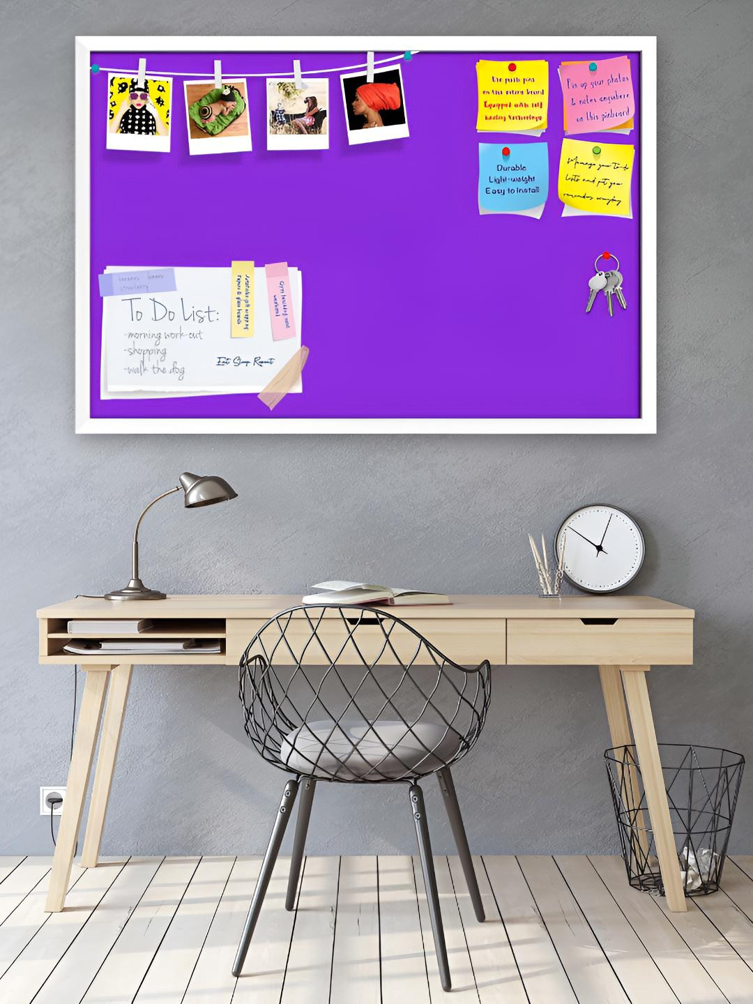 

ArtzFolio Wooden Notice Pin Board, Blue