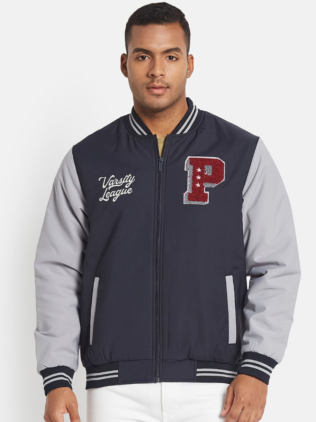

METTLE Men Jacket, Navy blue