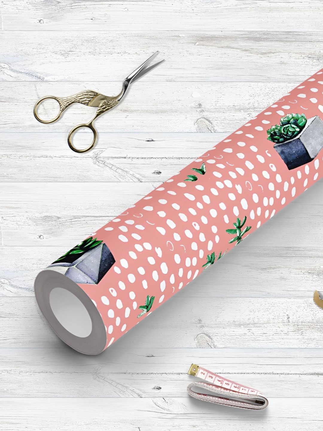 

ArtzFolio Printed UV-Resistant Anti-Bacterial Cactus Pattern Peel & Stick Wallpaper, Multi