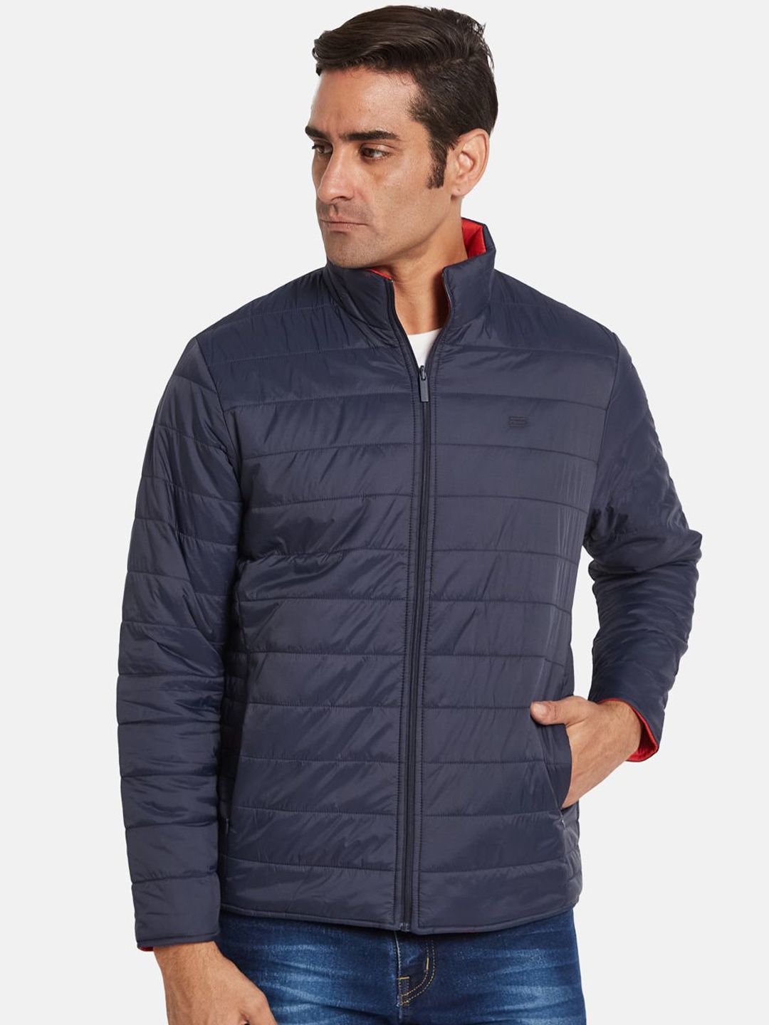 

METTLE Men Jacket, Navy blue