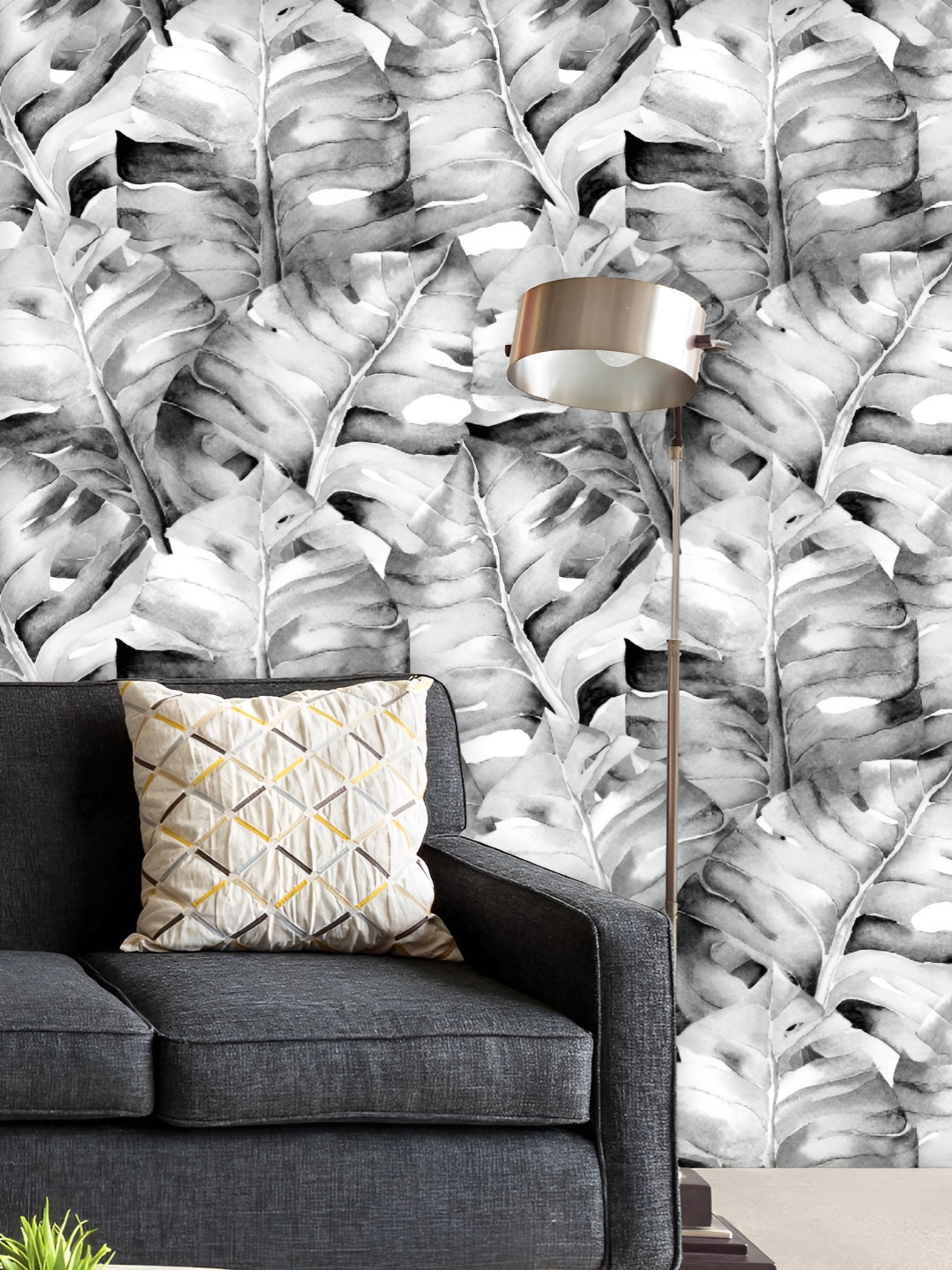 

ArtzFolio Printed UV-Resistant Anti-Bacterial Summer Hawaiian Watercolor Peel & Stick Wallpaper, Multi