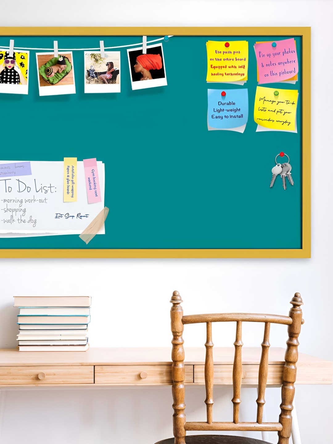 

ArtzFolio Wooden Notice Pin Board, Green