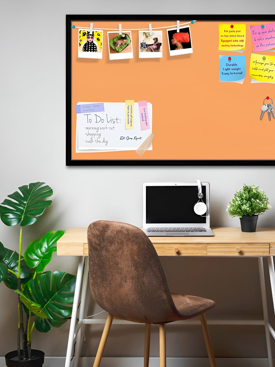 

ArtzFolio Wooden Notice Board, Brown