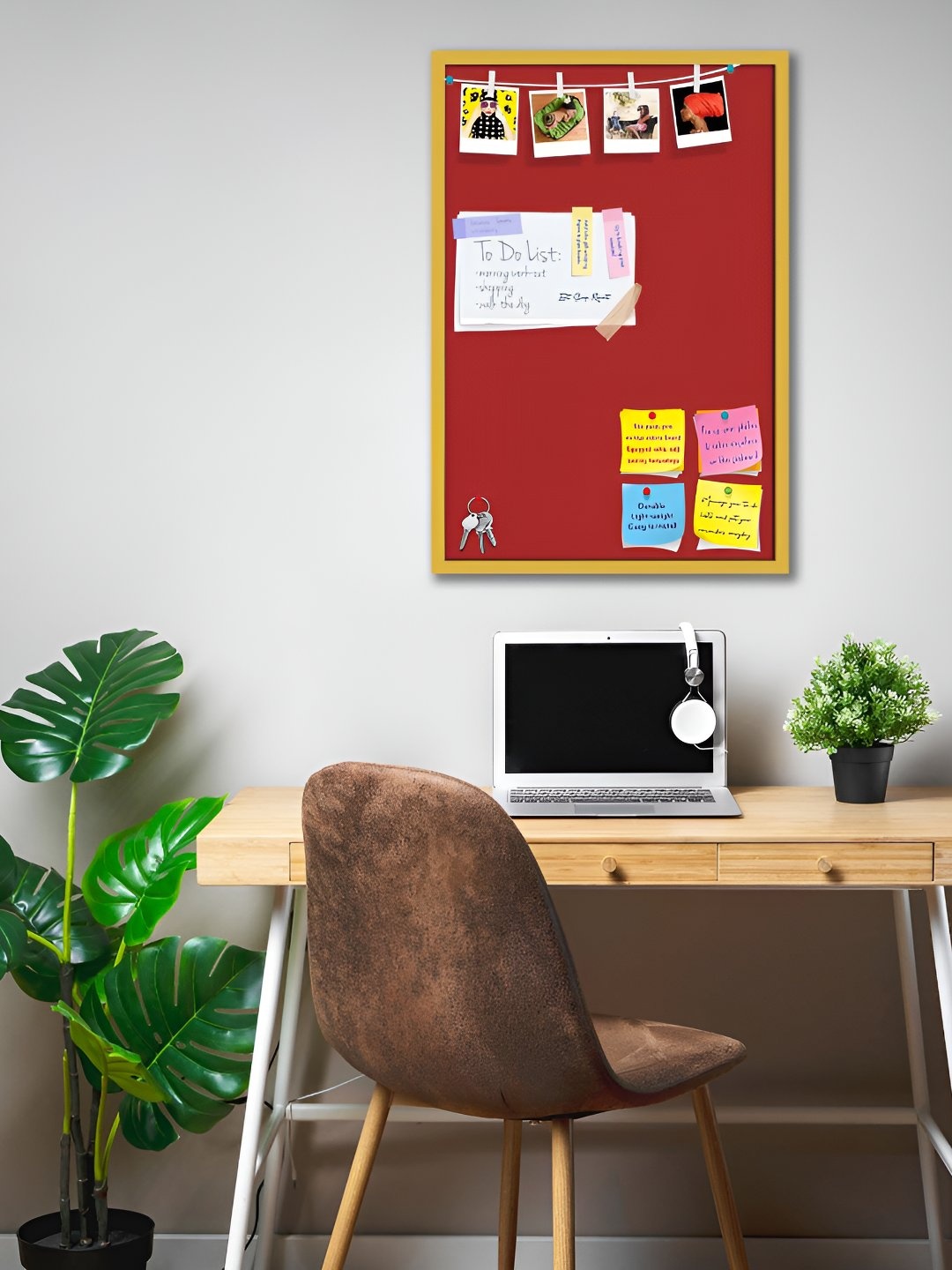 

ArtzFolio Wooden Notice Board, Brown