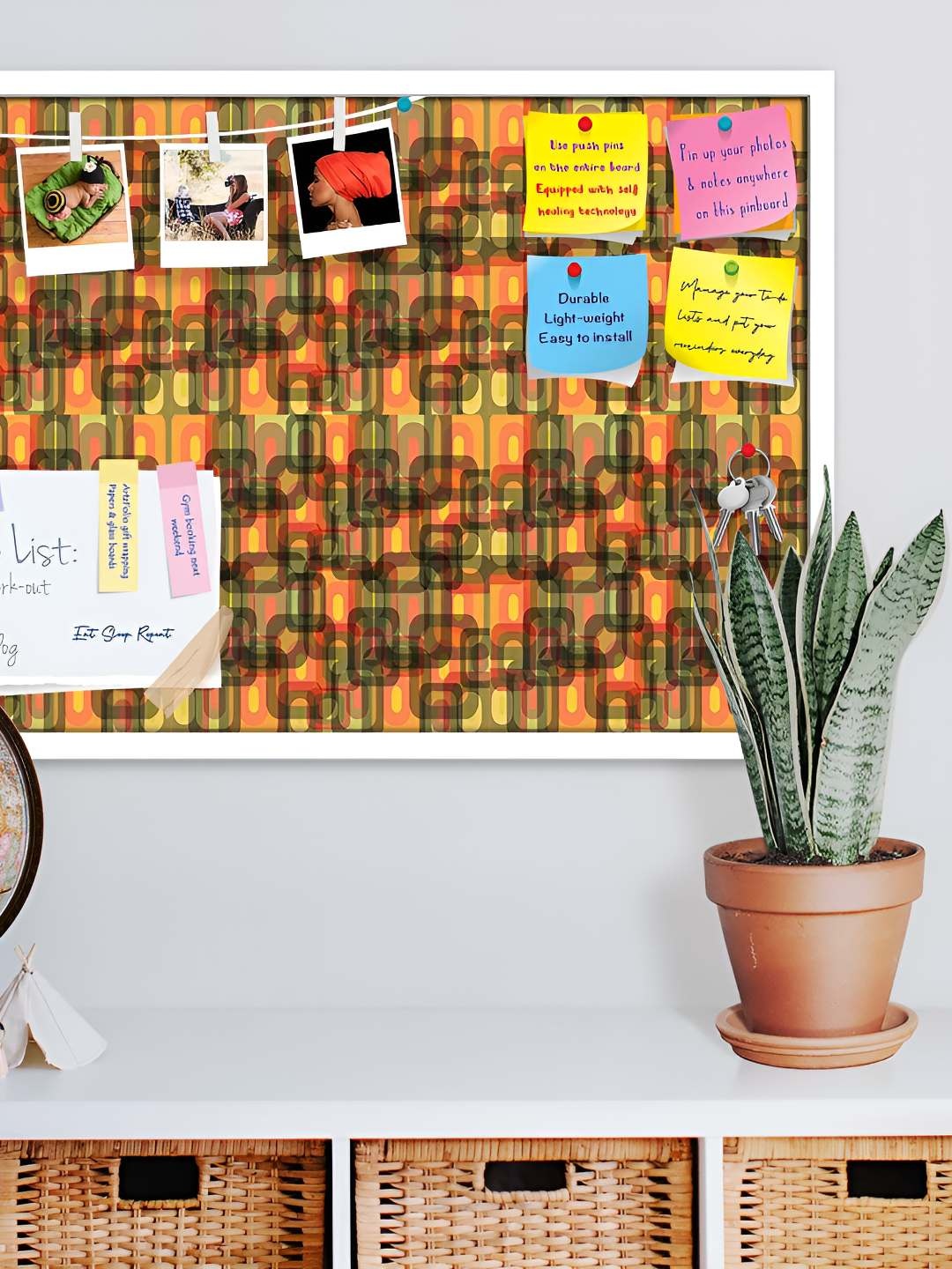 

ArtzFolio Wooden Notice Pin Board, Multi