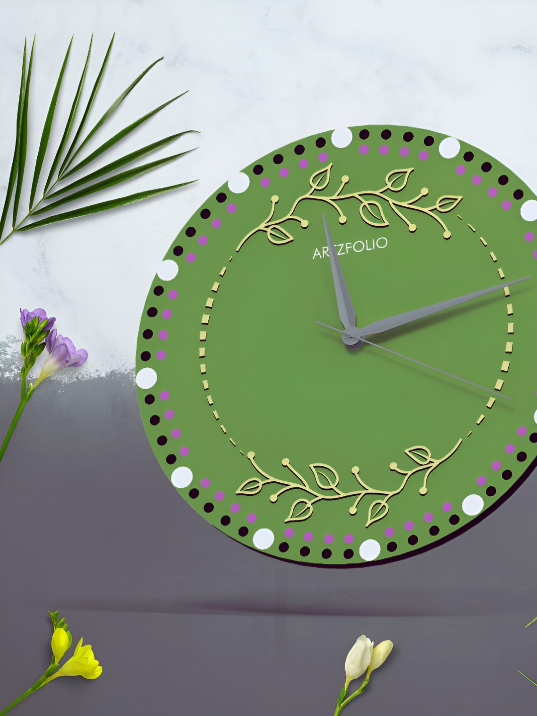 

ArtzFolio Multicoloured Printed Contemporary Wall Clock, Multi