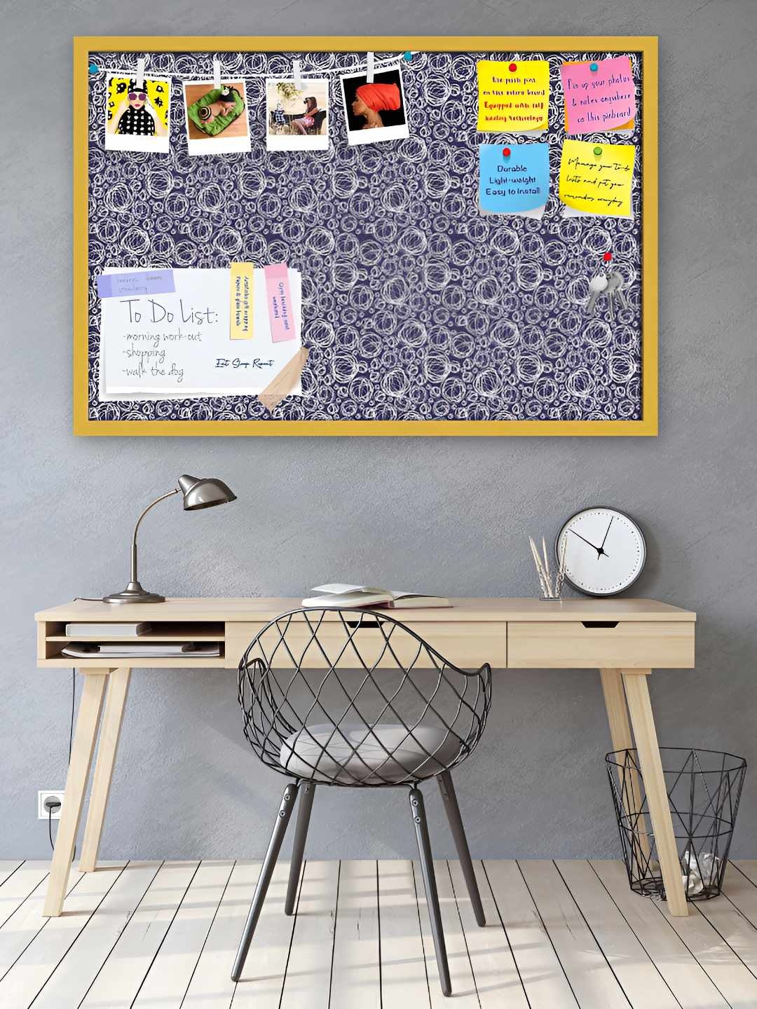 

ArtzFolio Wooden Notice Pin Board, Multi