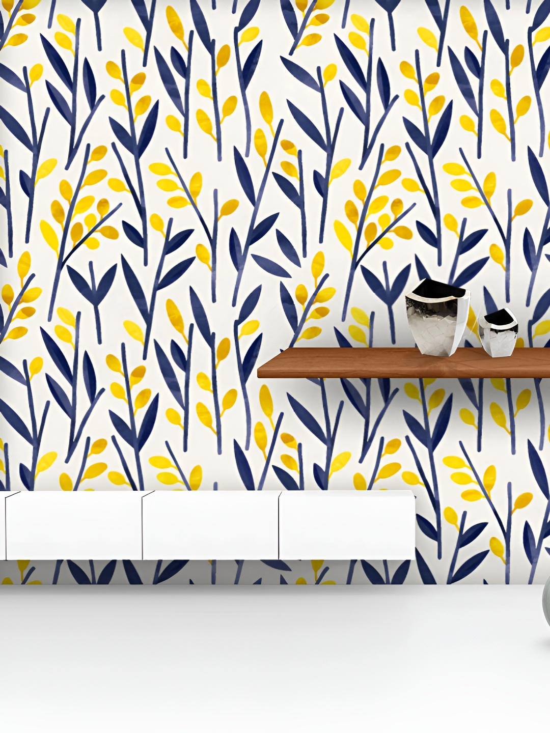 

ArtzFolio Printed UV-Resistant Anti-Bacterial Floral Pattern 0 Peel & Stick Wallpaper, Multi