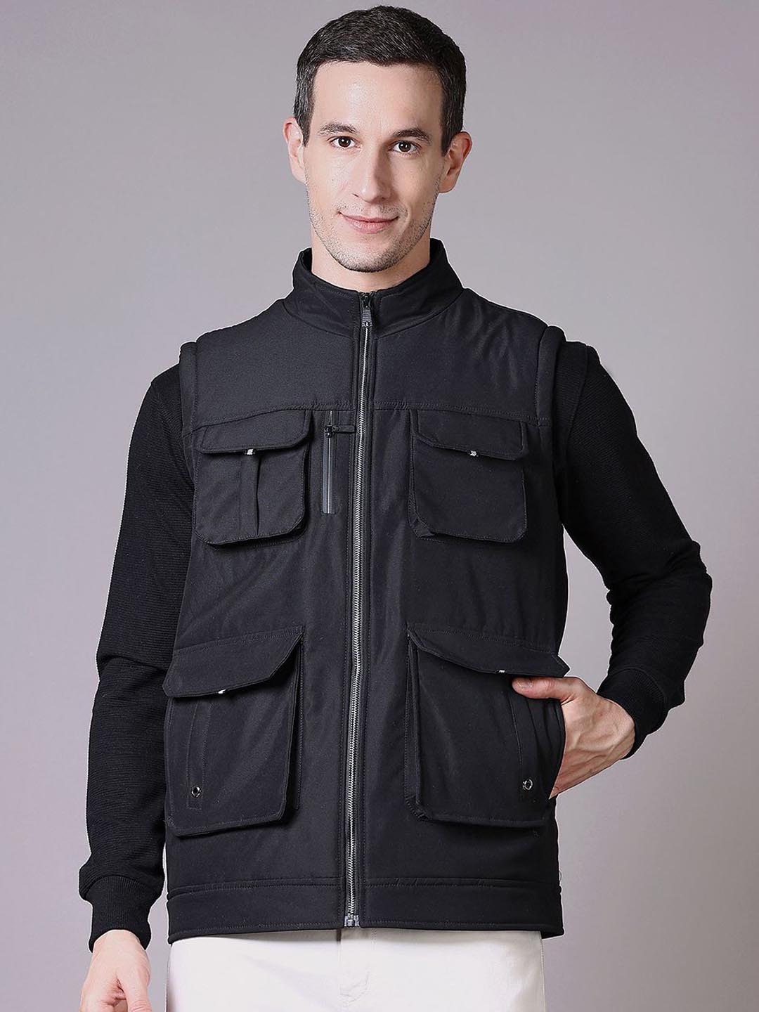

V-Mart Men Bomber Jacket, Black