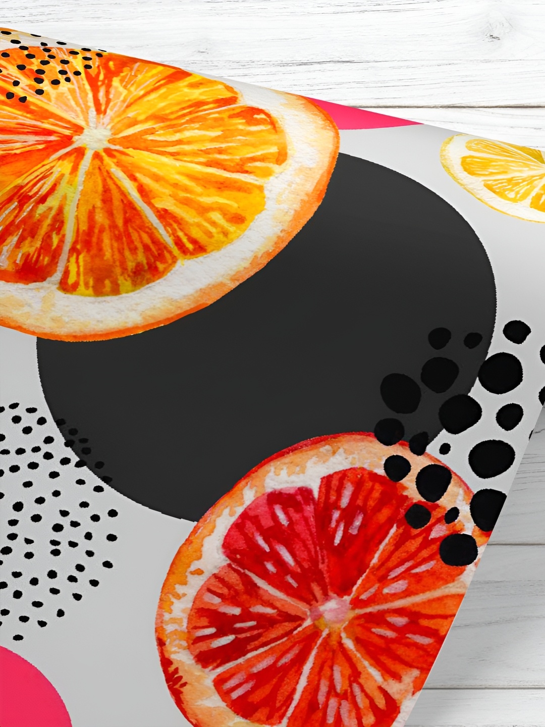 

ArtzFolio Orange-Colored & Black Printed UV Resistant Wallpaper