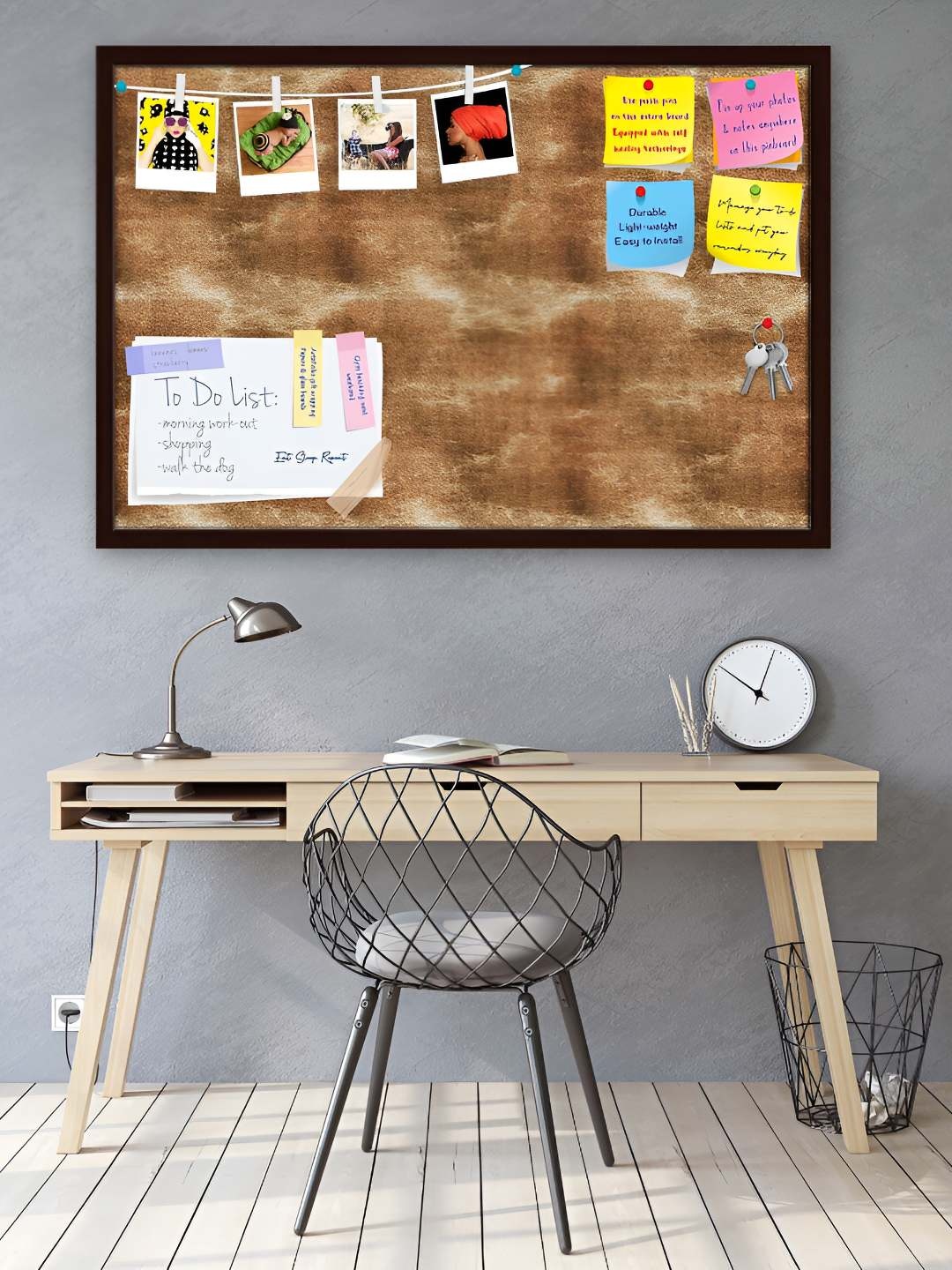 

ArtzFolio Wooden Notice Pin Board, Multi