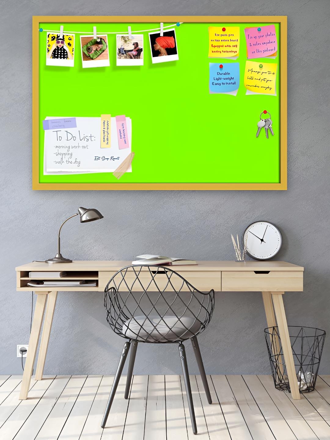 

ArtzFolio Wooden Notice Pin Board, Green